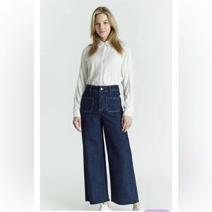 Oat New York Dark Blue Flare Jeans